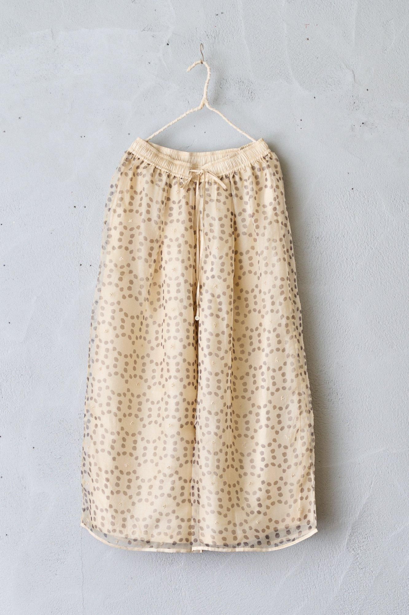 BUNON Embroidery layered pants- poooL (online shop)