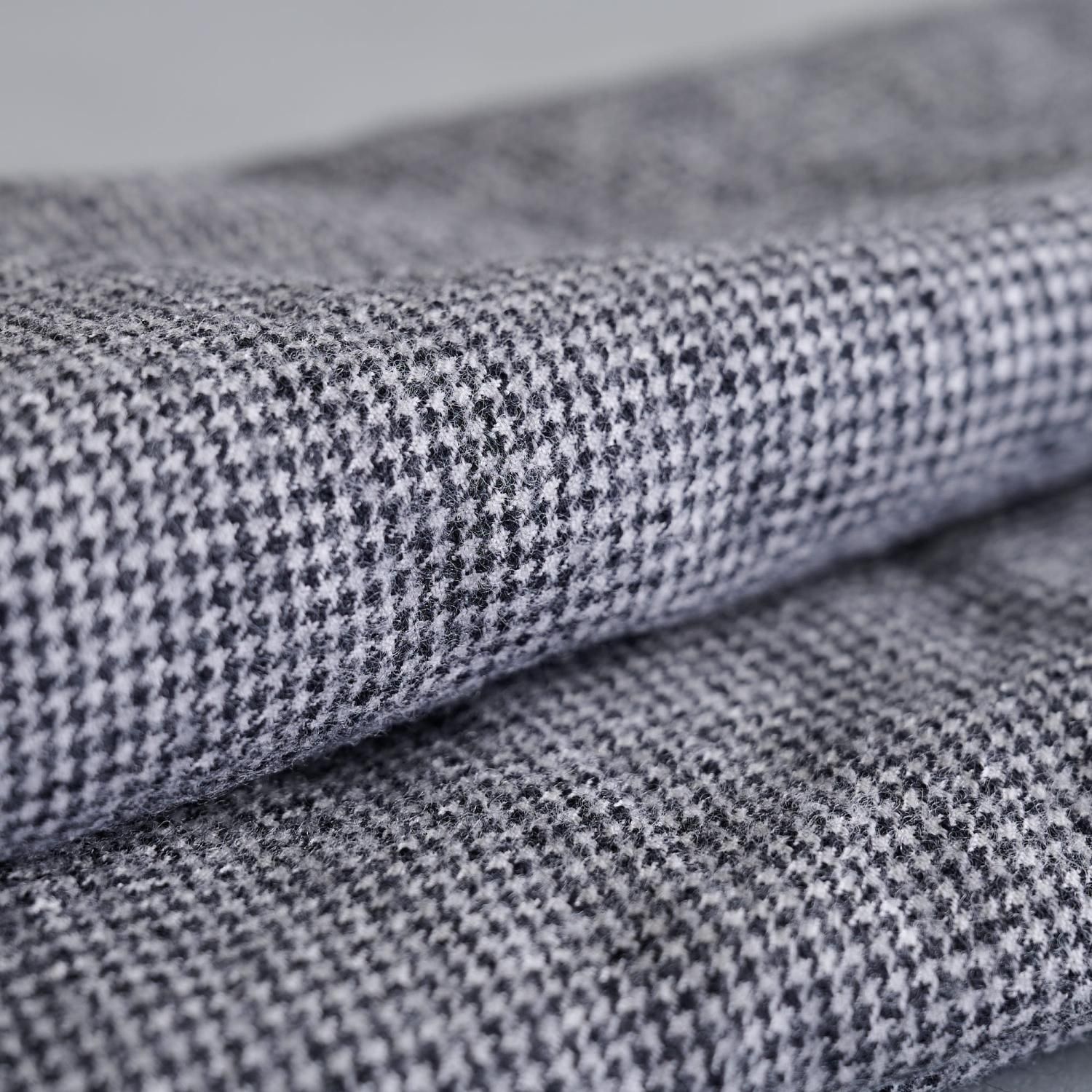 Honnete Wide Stole Washed Wool Hound Tooth - poooL (online shop)