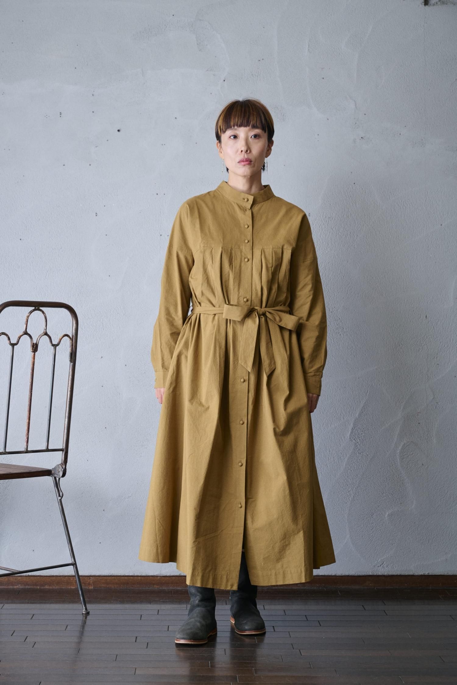 MAGALI 天日干しコットン・タックワンピース - poooL (online shop)