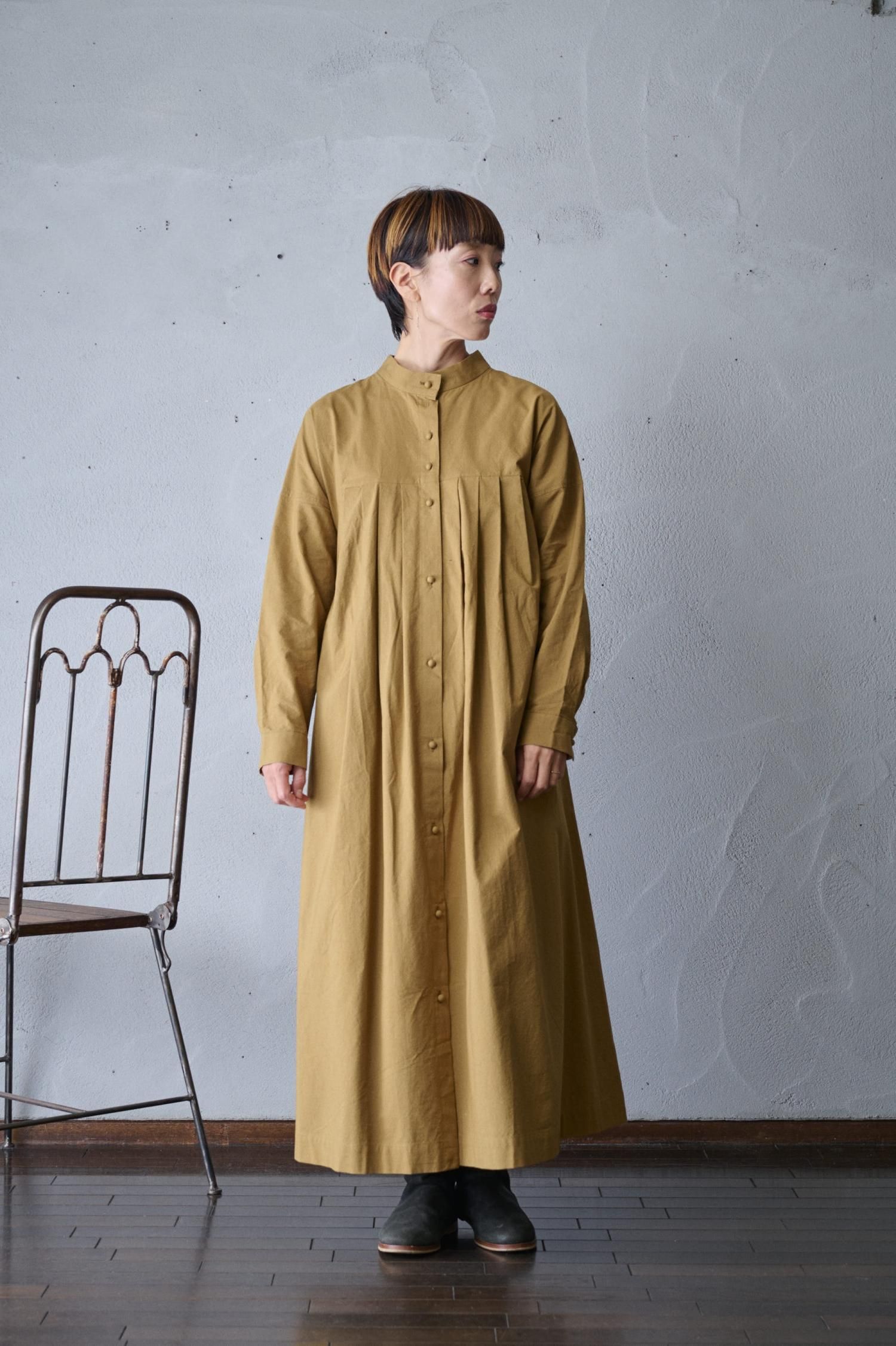 MAGALI 天日干しコットン・タックワンピース - poooL (online shop)