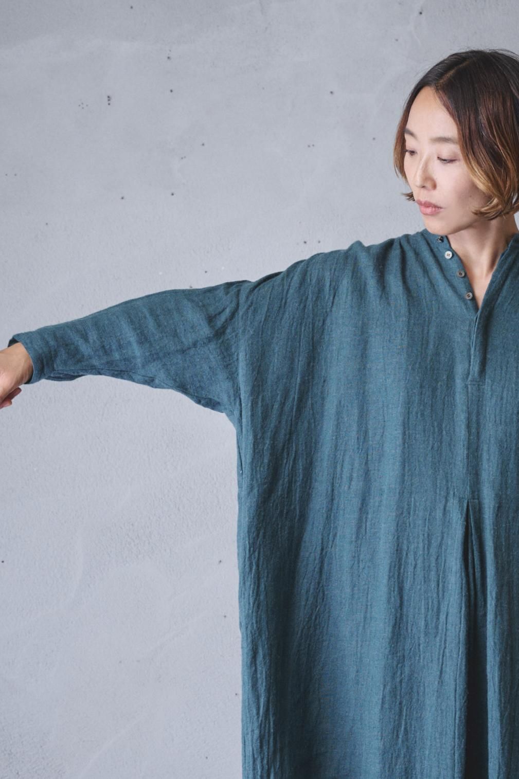 suzuki takayuki peasant dress II（A241-21）- poooL (online shop)