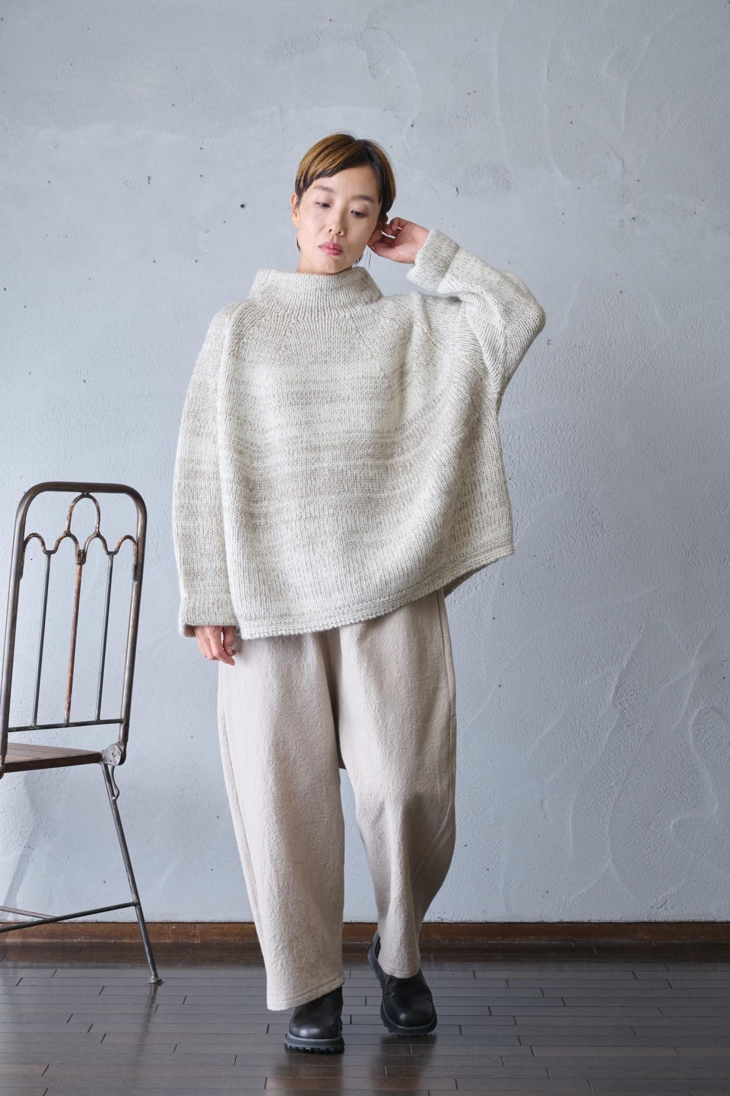 factory ファクトリー　モンゴリアンウール　ラグランセーター FACTORY モンゴリアンウール ラグランセーター- poooL (online shop)