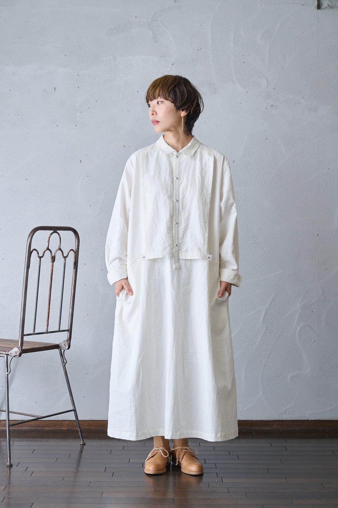 Vlas Blomme]Cotton Linen Canvasワンピース Vlas Blomme,ワンピース