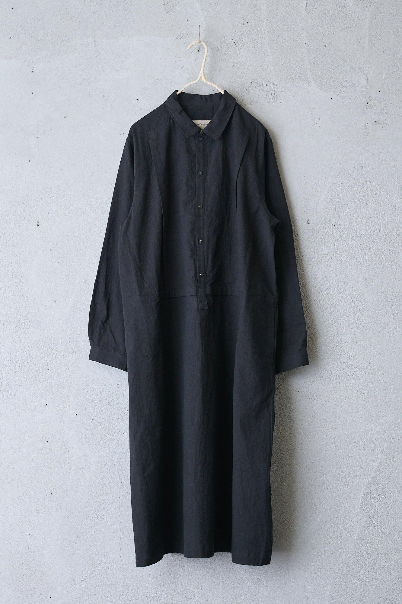 [Vlas Blomme]Cotton Linen Canvasワンピース Washed Linen Hemp ワンピース | ITEM | Vlas blomme