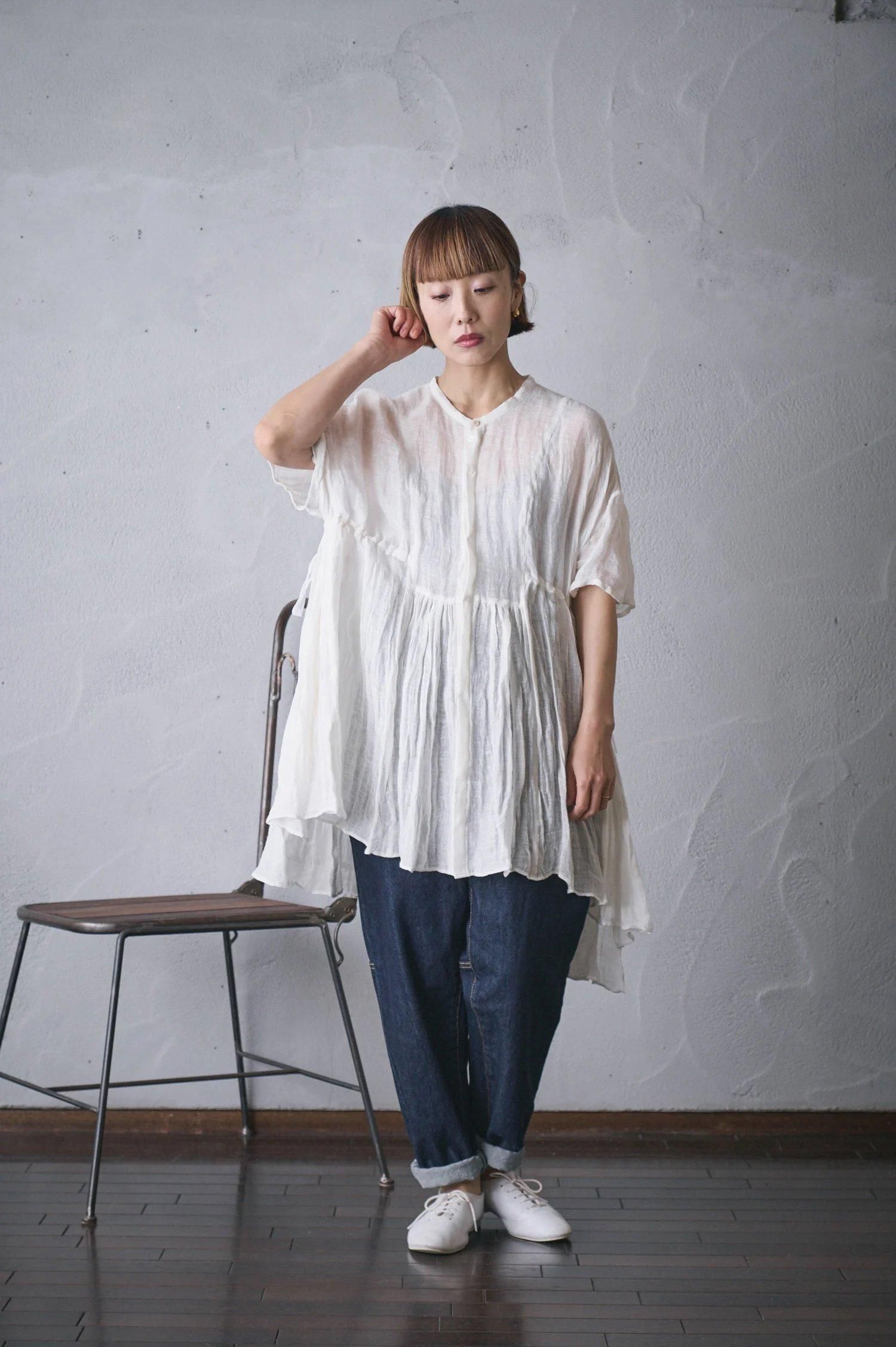 suzuki takayuki broad tunic（2color S221-18） - poooL