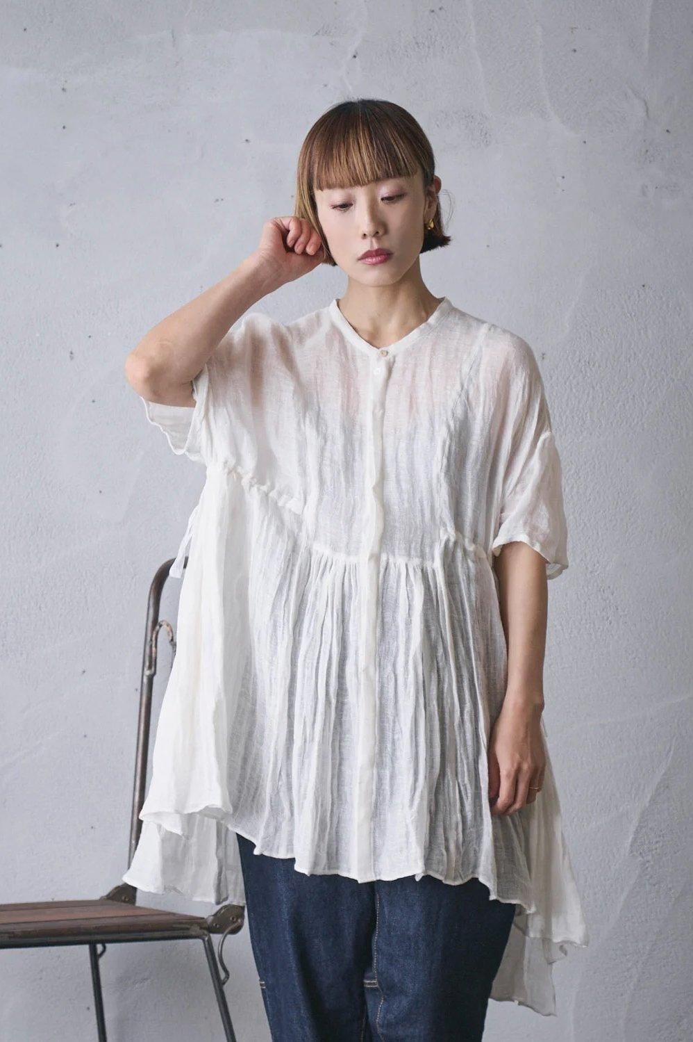 suzuki takayuki broad tunic（2color S221-18） - poooL