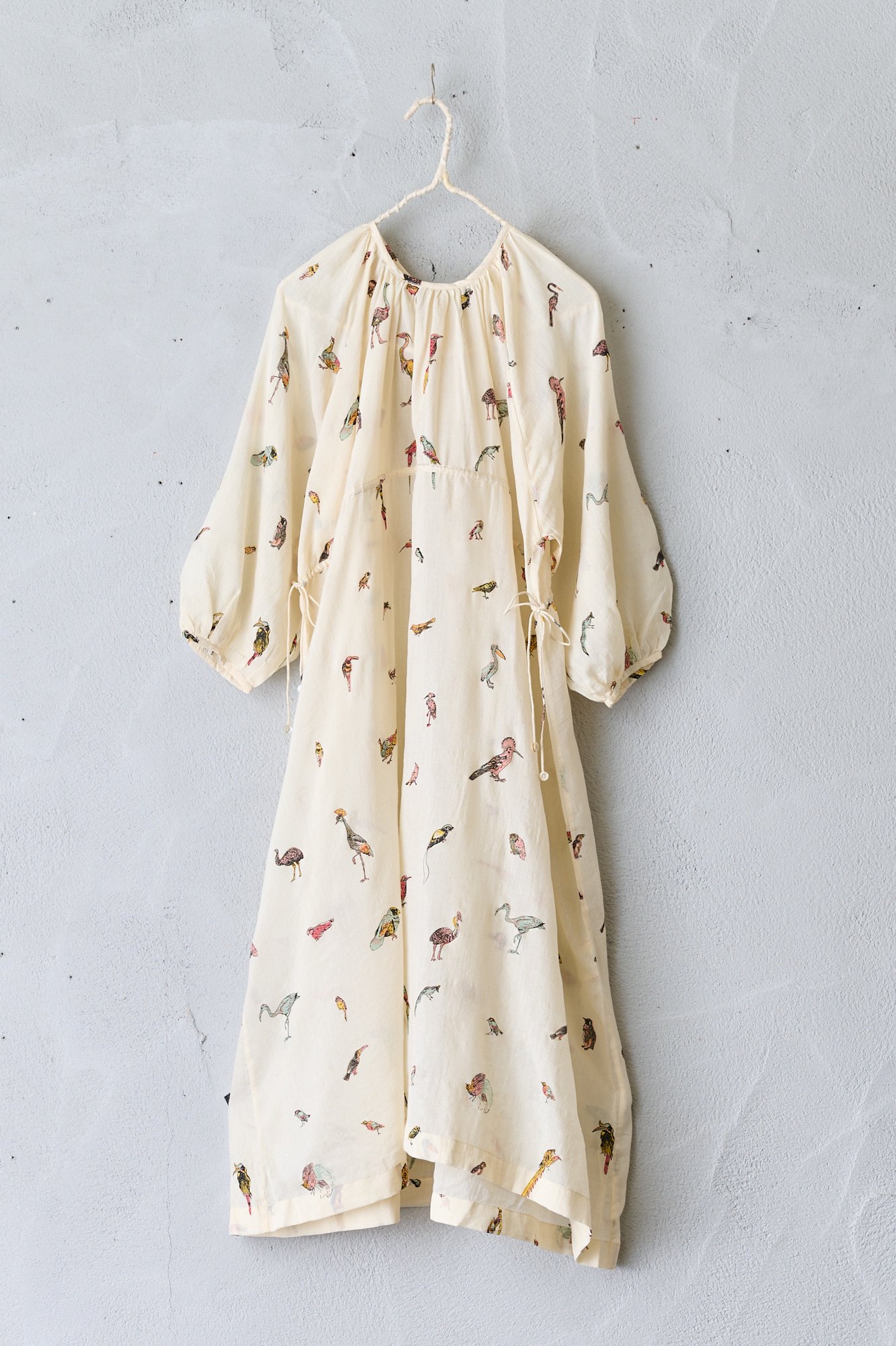 BUNON Birds back button dress - poooL (online shop)