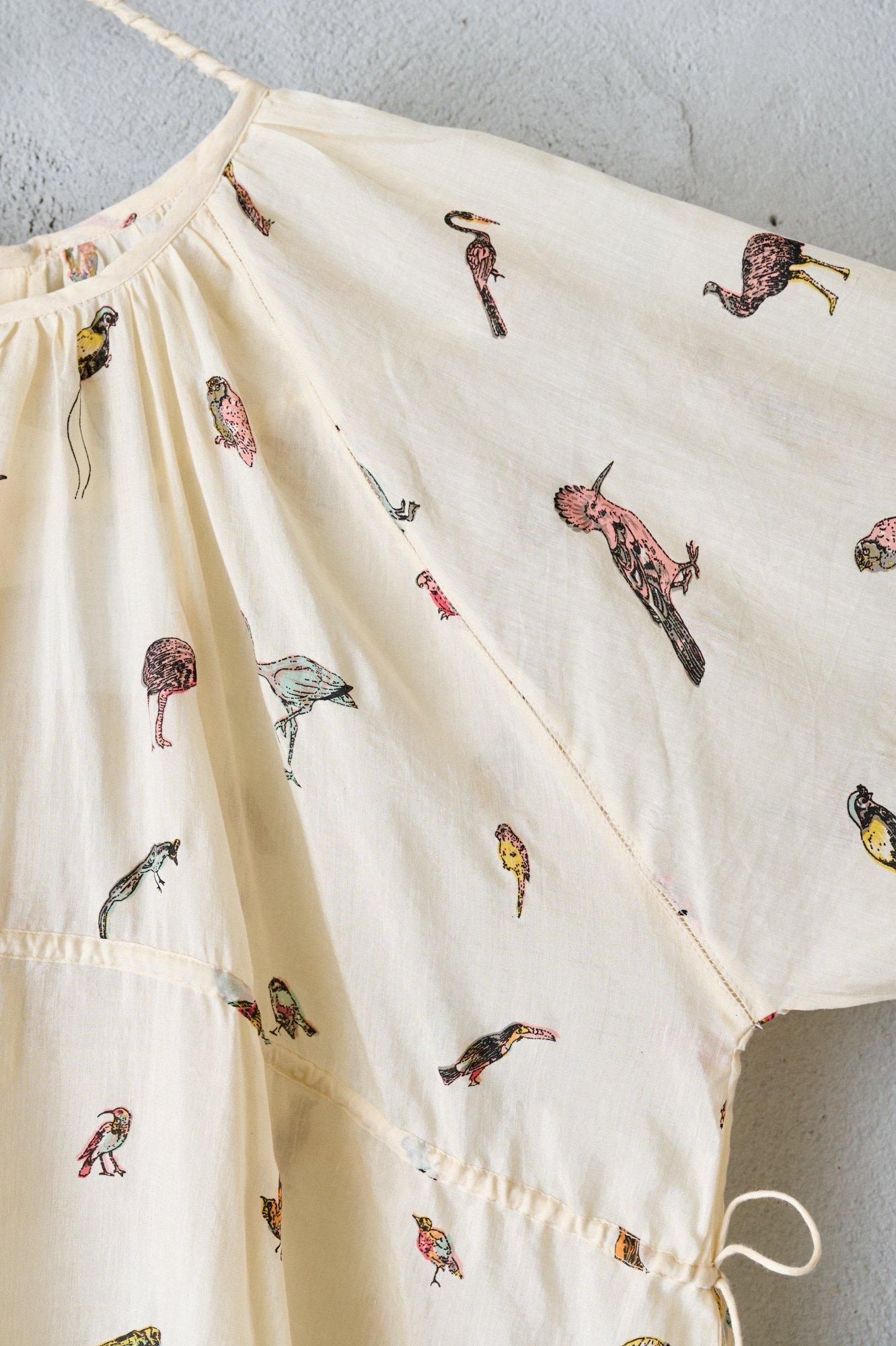 BUNON Birds back button dress - poooL (online shop)