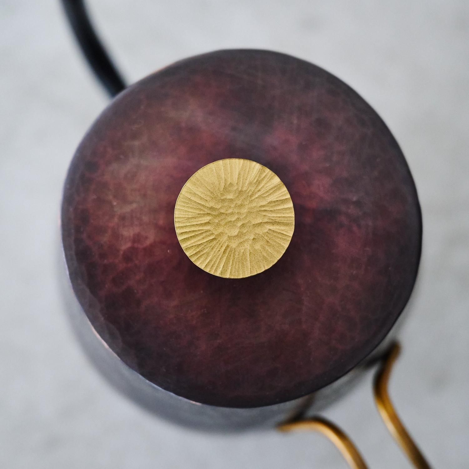 池田晴美 銅のドリップケトル 黒（蓋あり / 蓋なし）2サイズ