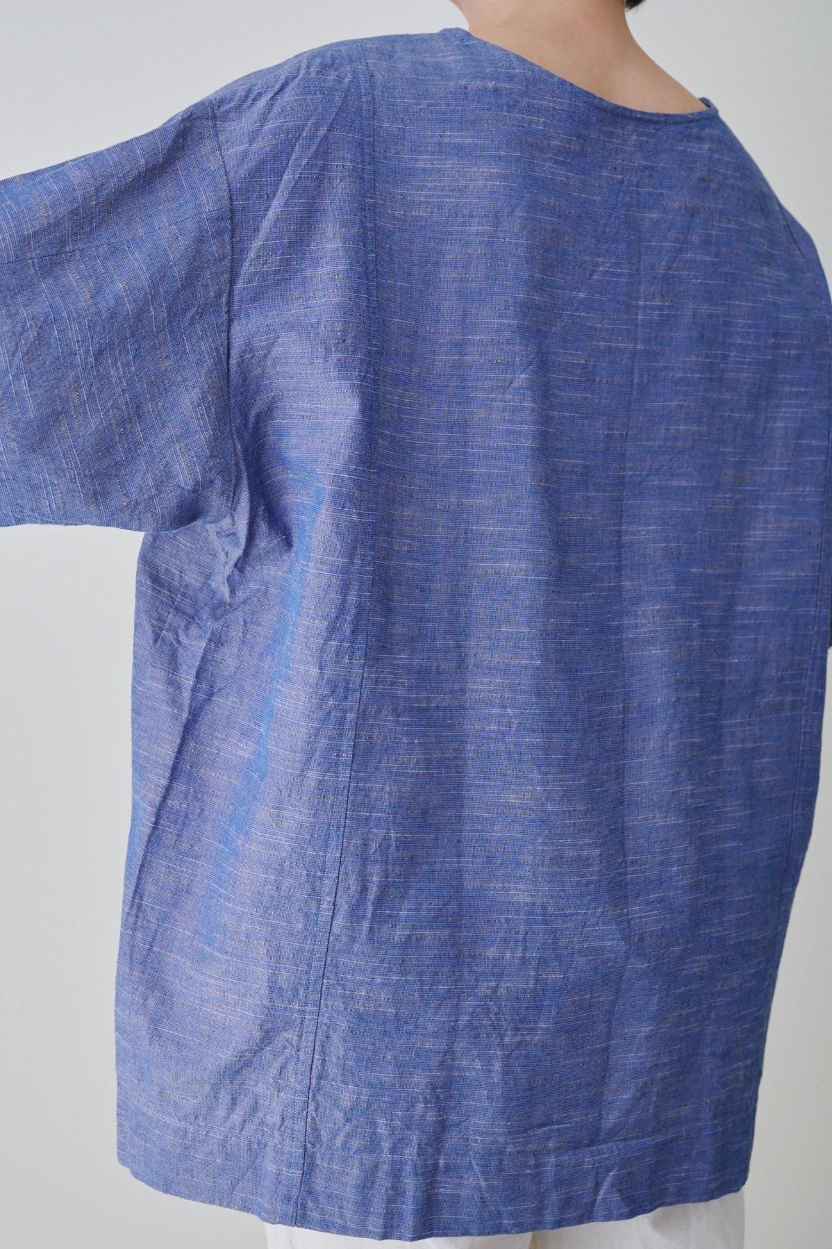 YAMMAMAN 会津木綿 Tシャツ（銀青） - poooL (online shop)