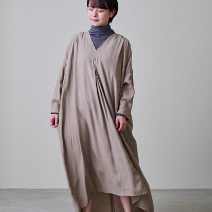 vlas blomme Winter gauze stripe 2way ワンピース - poooL (online shop)