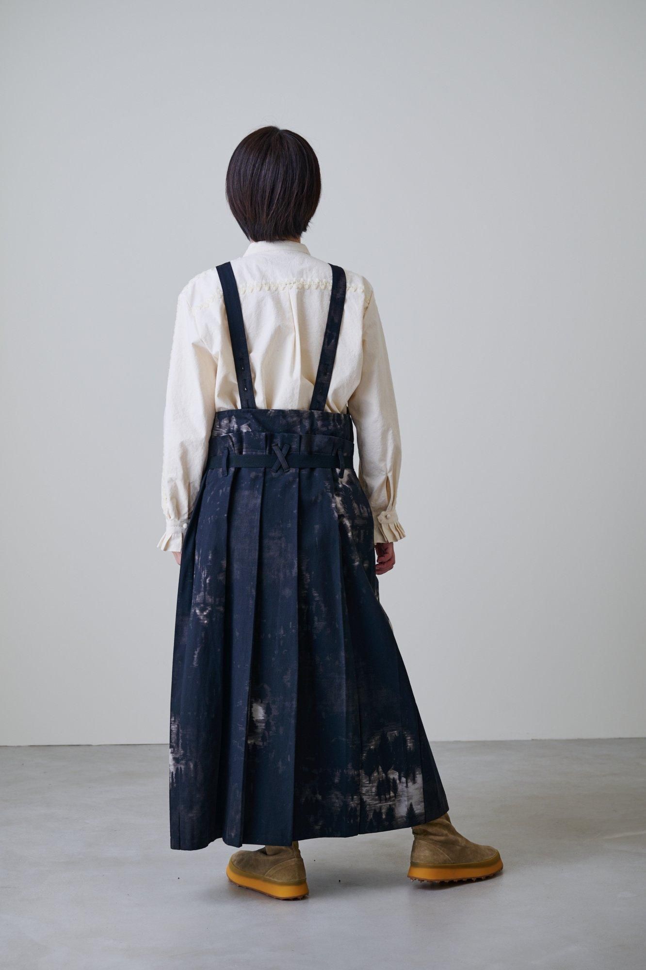 ASEEDONCLÖUD Sankayo apron dress（Fog forest denim