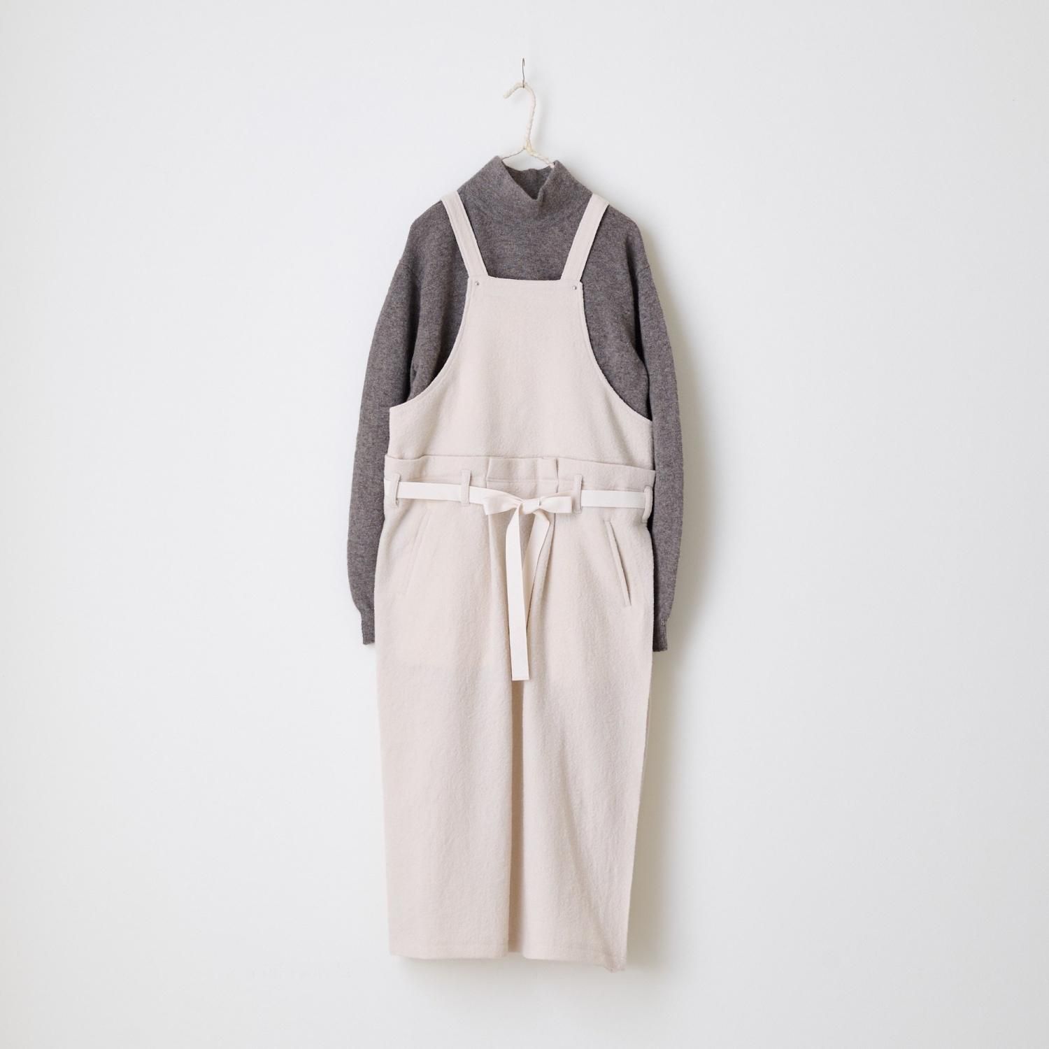 ASEEDONCLÖUD Sankayo apron dress（Foggy wool）- (online shop)
