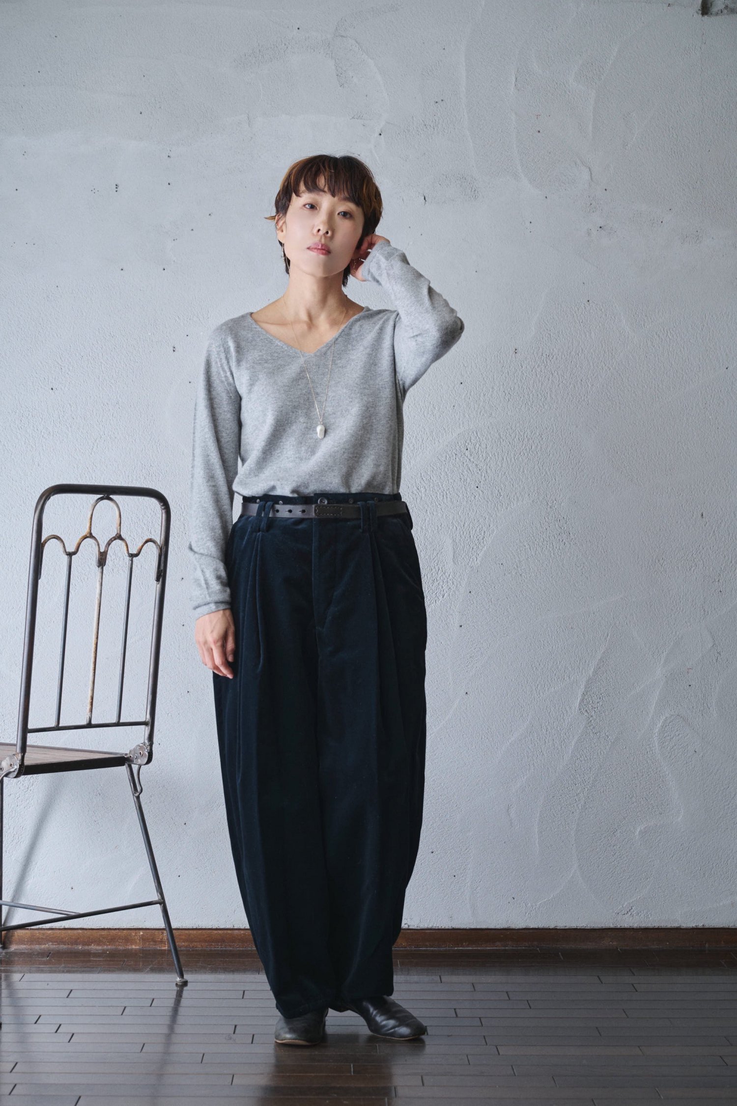 suzuki takayuki wide legged pants Ⅱ（A242-20） - poooL (online shop)