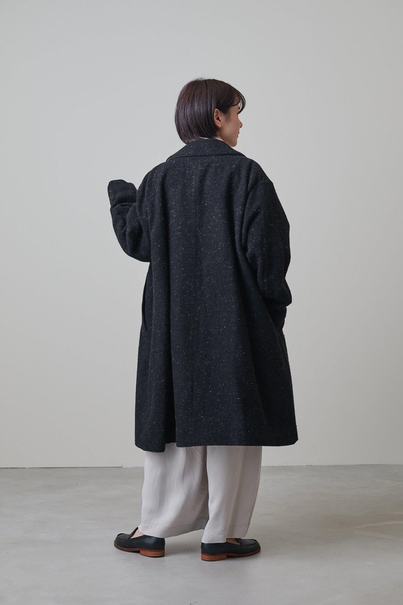 Vlas Blomme Wool Linen Waffle コート ゆったり Vlas Blomme Wool Linen Waffle コート ゆったり