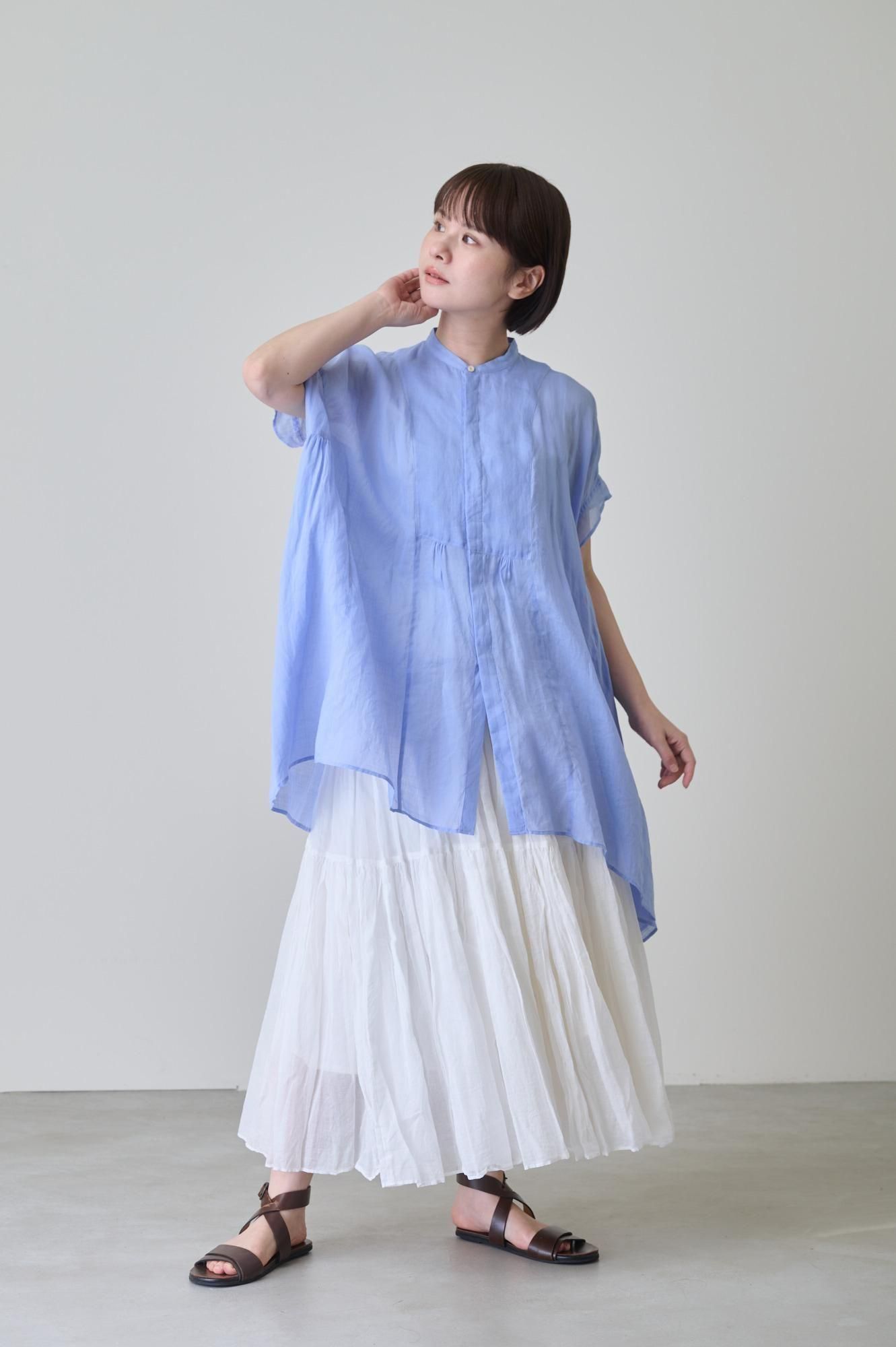 suzuki takayuki band-sleeve tunic（2color S251-19） - poooL