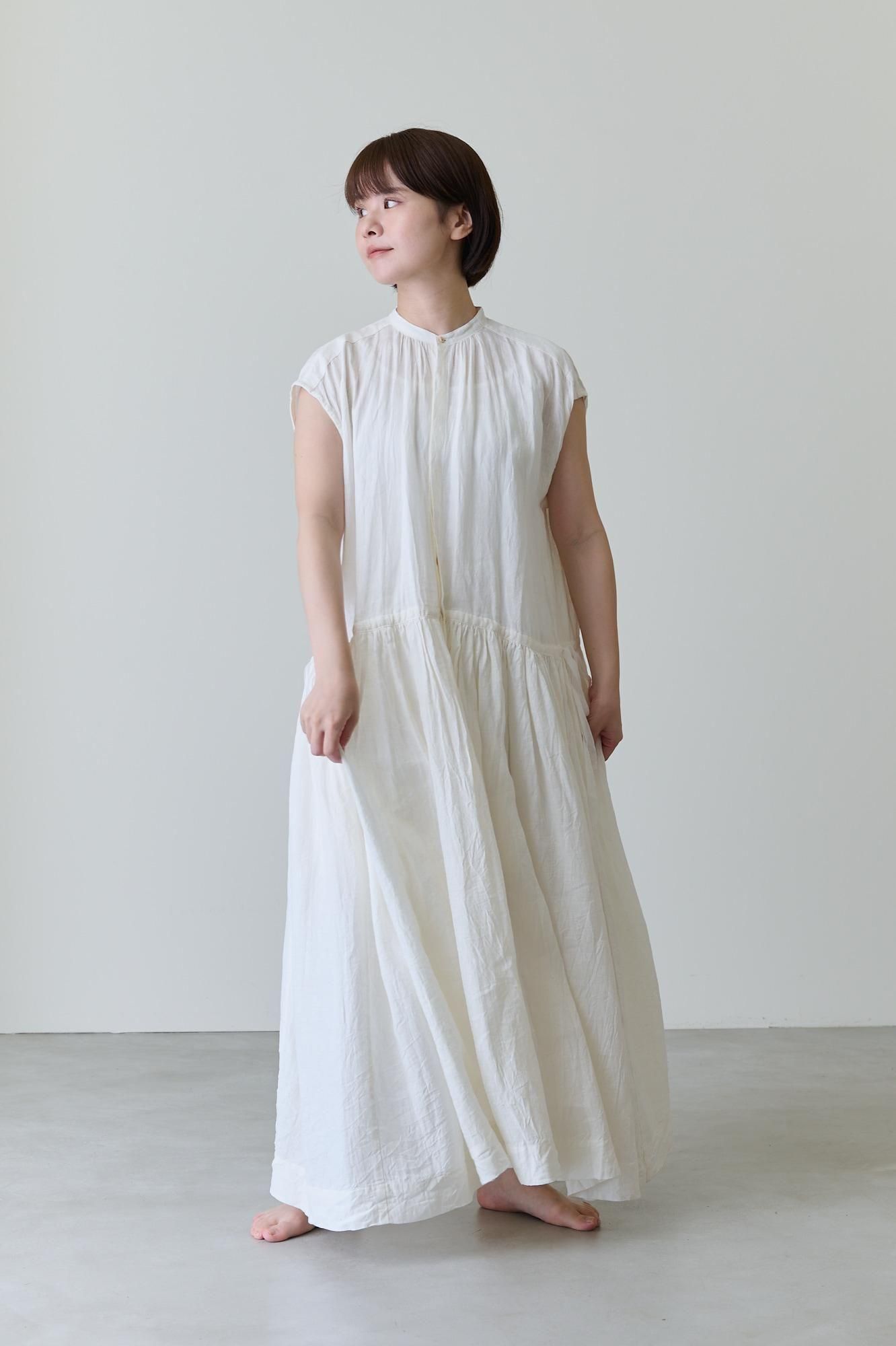 新品 suzuki takayuki プルオーバードレス ワンピース グレー french-sleeve dress | esseism