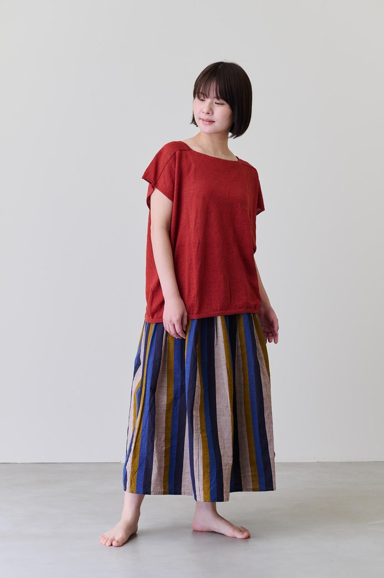 ＊美品＊YAMMA はらっぱ限定　会津木綿　キュロットスカート 袴丈 美品＊YAMMA はらっぱ限定 会津木綿 キュロットスカート 袴丈