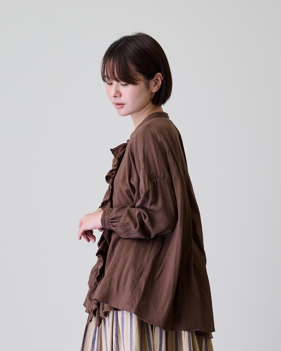 suzuki takayuki ruffled blouse（2color） - poooL (online shop)
