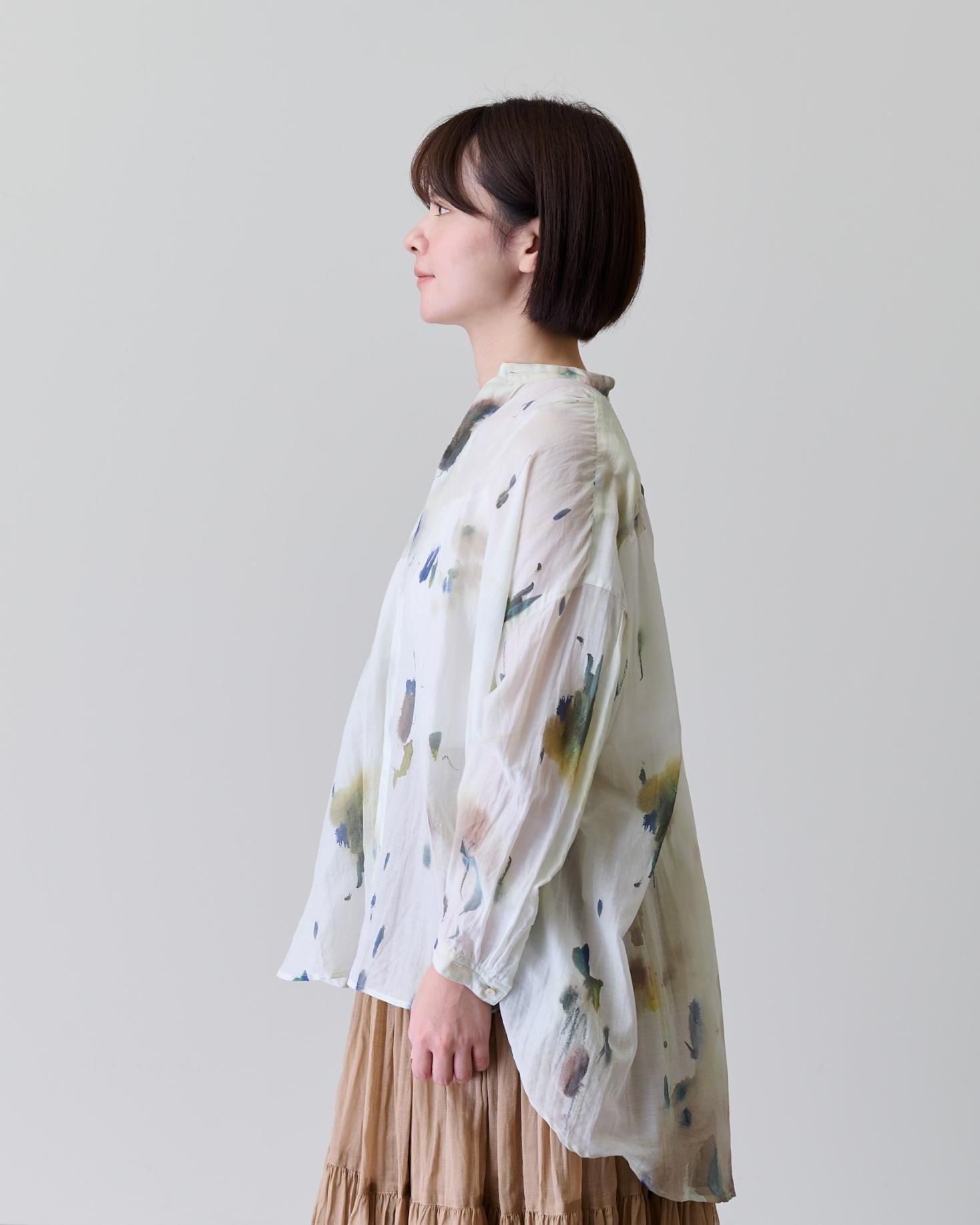 suzuki takayuki over blouse（dot of lichens） - poooL