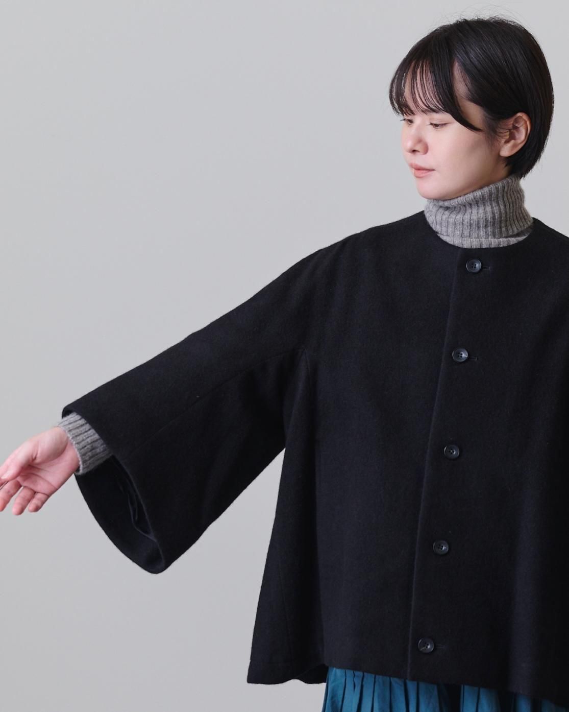 FACTORY ウール ショート丈 ドルマンコート- poooL (online shop)