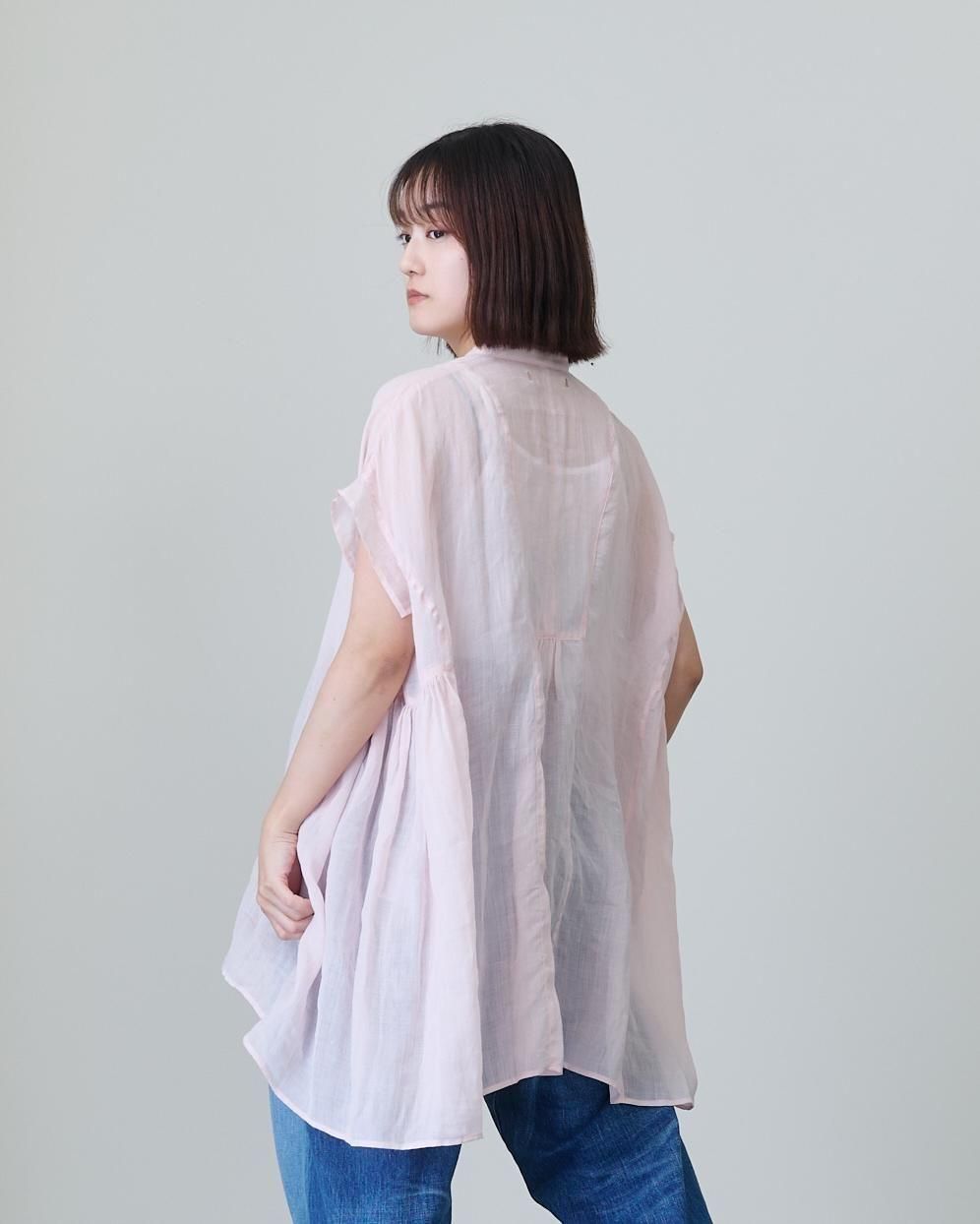 suzuki takayuki band-sleeve tunic（2color） - poooL (online shop)