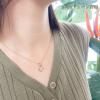 14K PG Heart Pendant