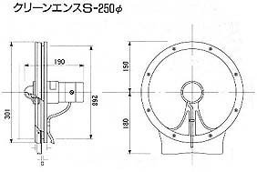 マリンテック直販】 東洋電気工具製作所製製 旋回窓 S-25 【送料無料】