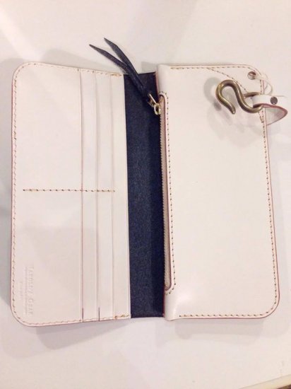 Harold's Gear】Black and White Leather Wallet - ハロルズギア 