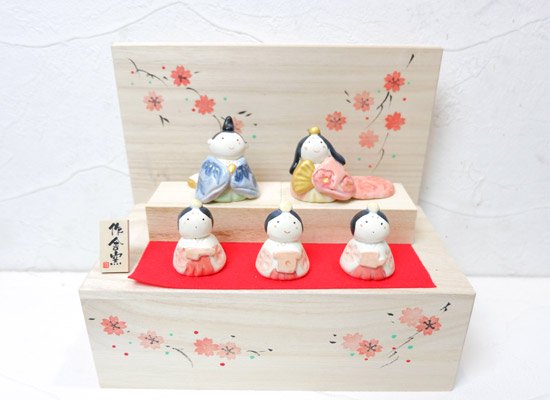 雛人形 五人雛 木箱飾り - 和雑貨・和こもの ギフトの通販サイト 「椿や」