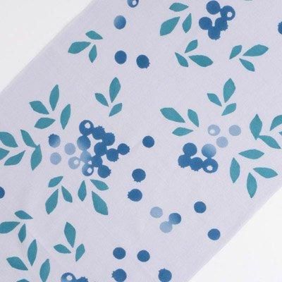 てぬぐい ブルーベリー 淡藤色／かまわぬ - 和雑貨・和こもの
