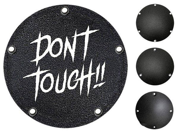 ハーレーパーツ DONT TOUCH!-リンクルブラックダービーカバー ハーレーパーツ DONT TOUCH!-リンクルブラックダービーカバー
