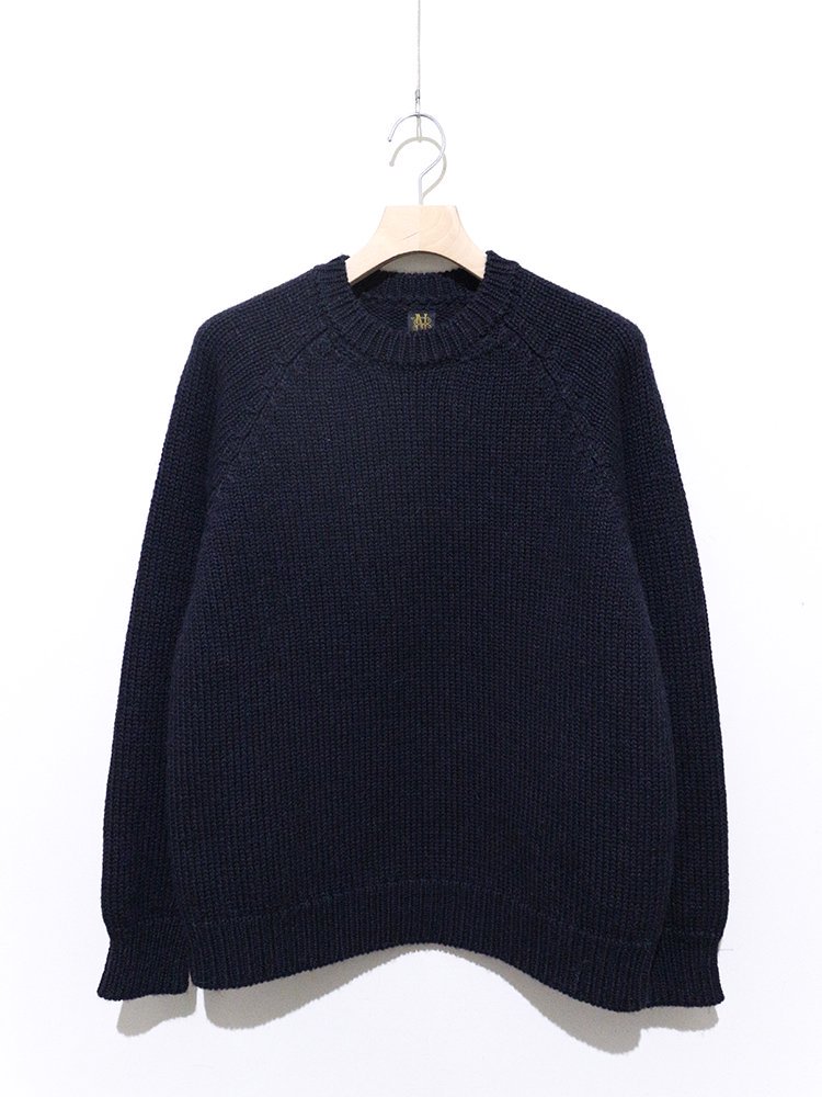 BATONER VINTAGE WOOL RAGLAN CREW NECK | www.innoveering.net