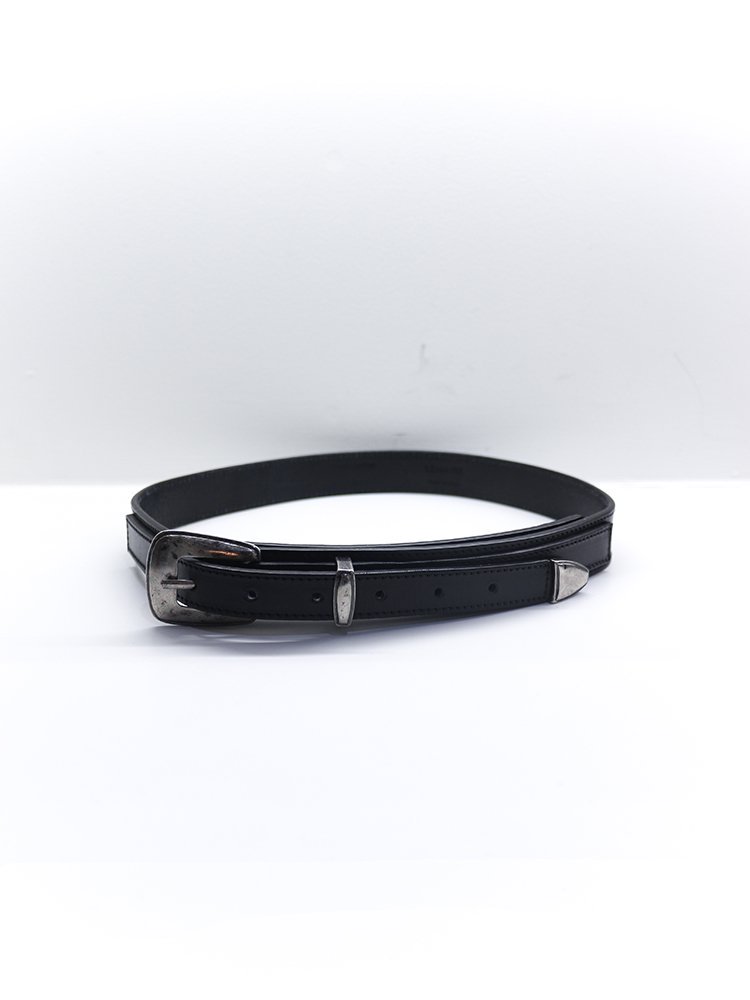 LEMAIRE MINIMAL WEATERN BELT / BLACK