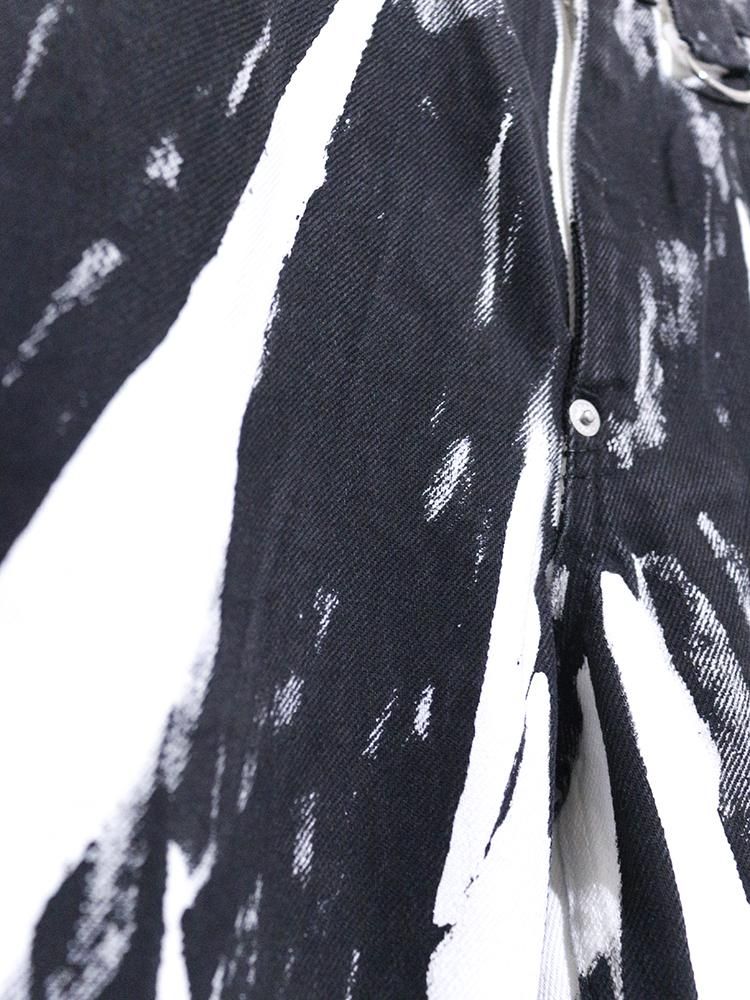 JOHNLAWRENCESULLIVAN WRINKLE PRINT DENIM PANTS - Unlimited JOHNLAWRENCESULLIVAN WRINKLE PRINT DENIM PANTS - Unlimited
