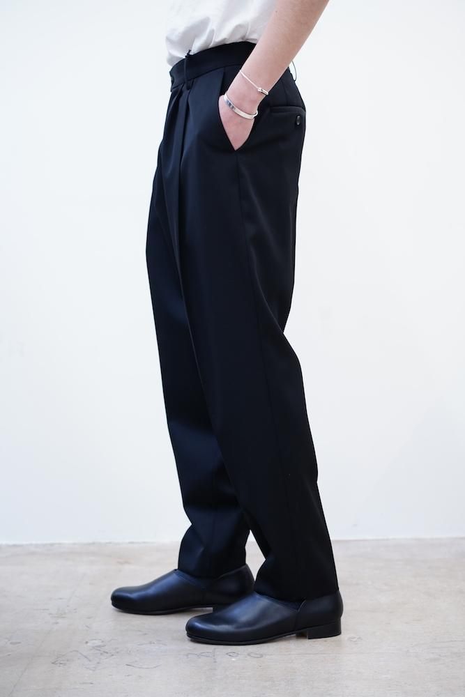 stein WIDE TAPERED TROUSERS-