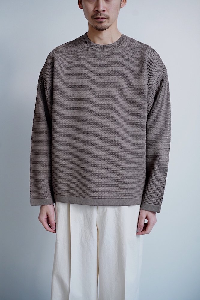 限定数のみ！ BATONER SUMMER KNIT CREW NECK | southbayplanning.com