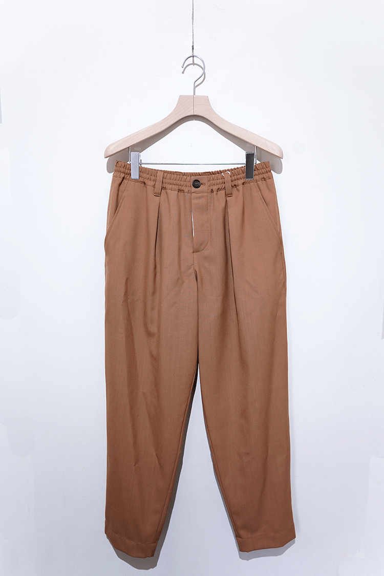 MARNI TROPICAL WOOL PANTS / BROWN - Unlimited lounge | ONLINESTORE