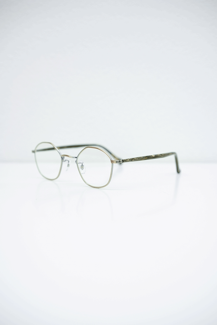 kearny gravel-08 (marble stoneantique gold/ clear or green lens)