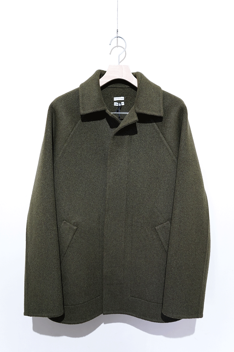POSTELEGANT Wool Rever Raglan Short Coat - Unlimited-lounge 