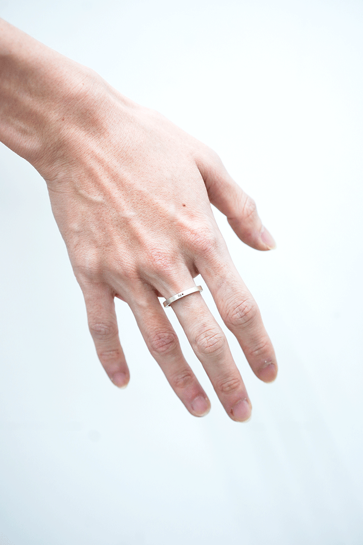 LE GRAMME ribbon ring(brushed/3g)