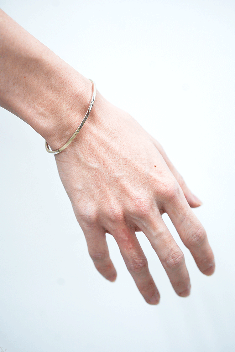 LE GRAMME ribbon bracelet(polished/7g)