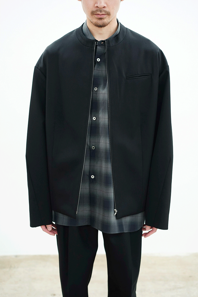 stein／Angular Zip Jacket／Black size S-