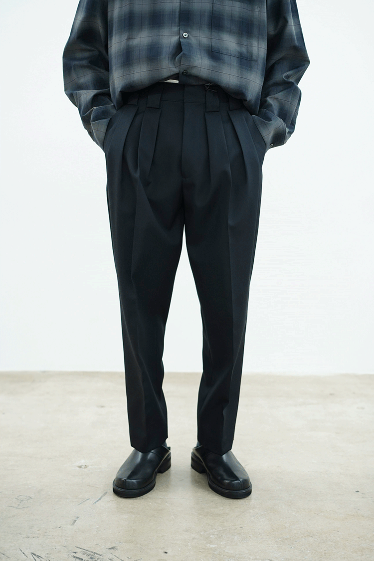 stein DOUBLE WIDE TROUSERS / DARK CHACOAL - Unlimited lounge | ONLINESTORE