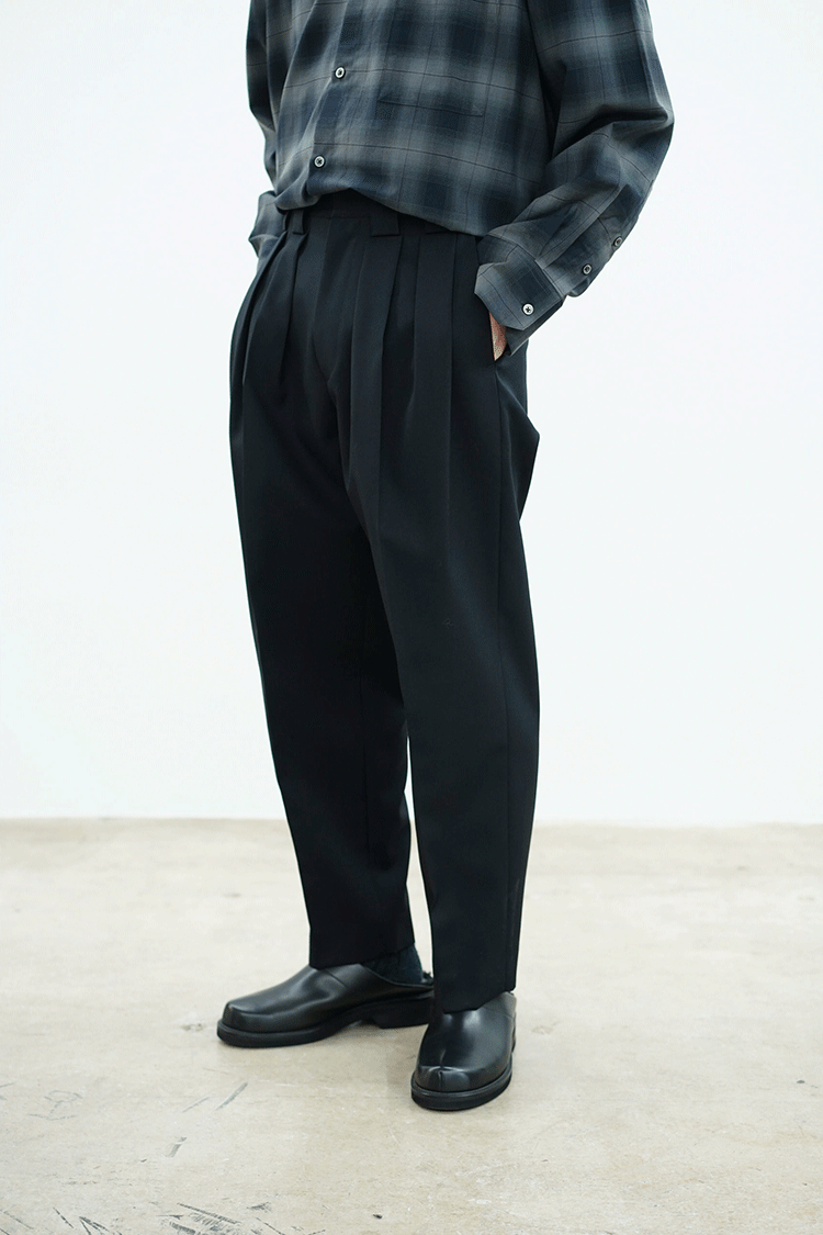 stein DOUBLE WIDE TROUSERS / DARK CHACOAL - Unlimited lounge
