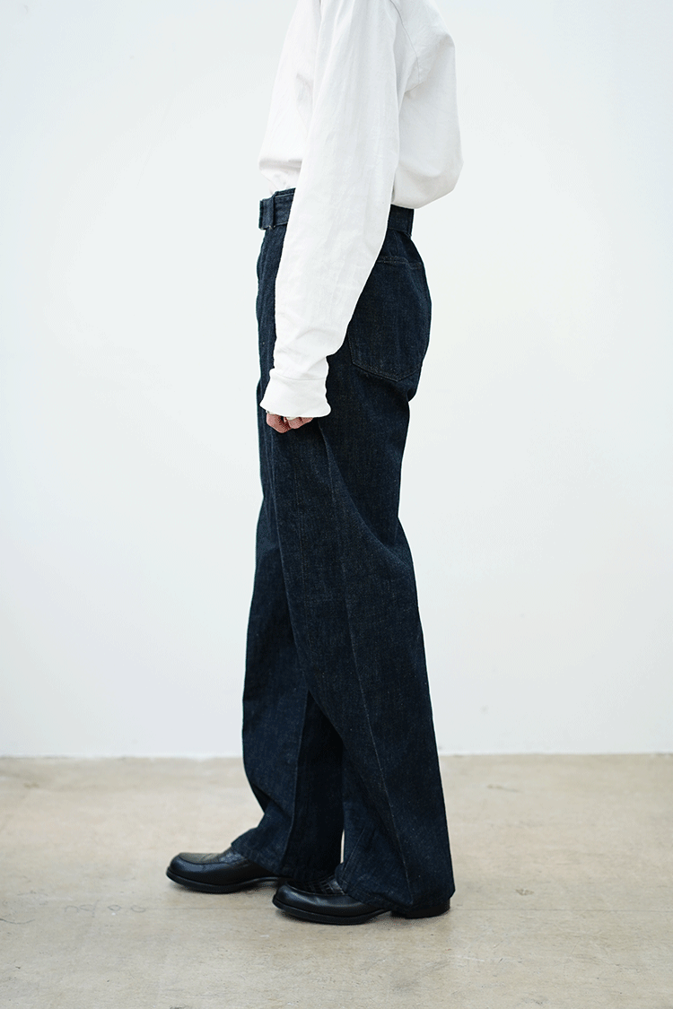 新品】LEMAIRE TWISTED BELTED PANTS【Mインディゴ】