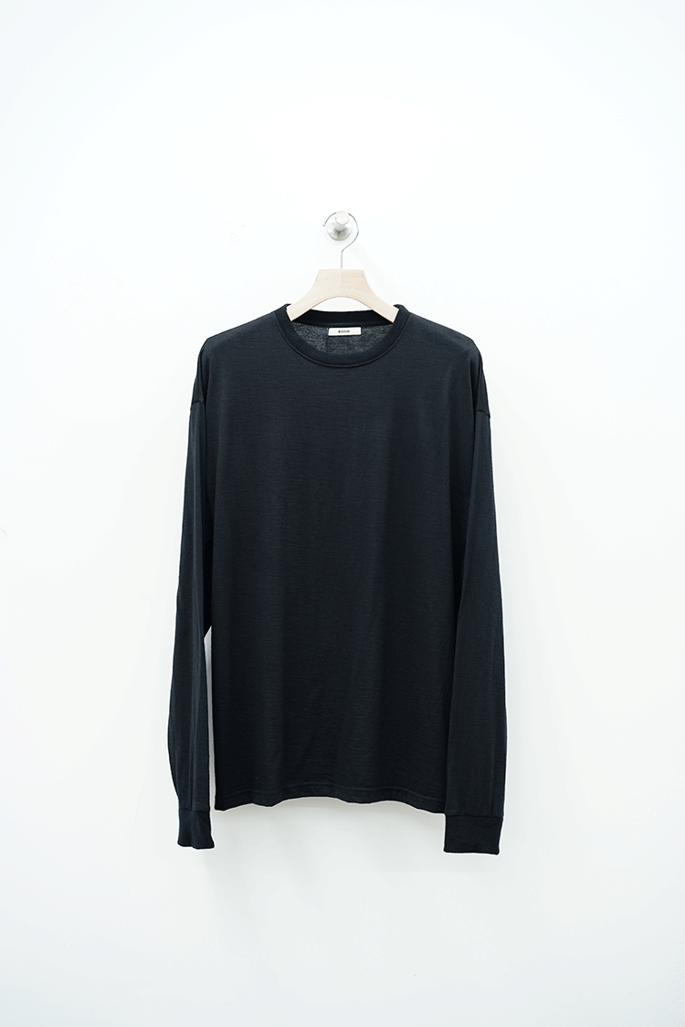 美品 BODHI CASHMERE LONG TEE BLACK size2-