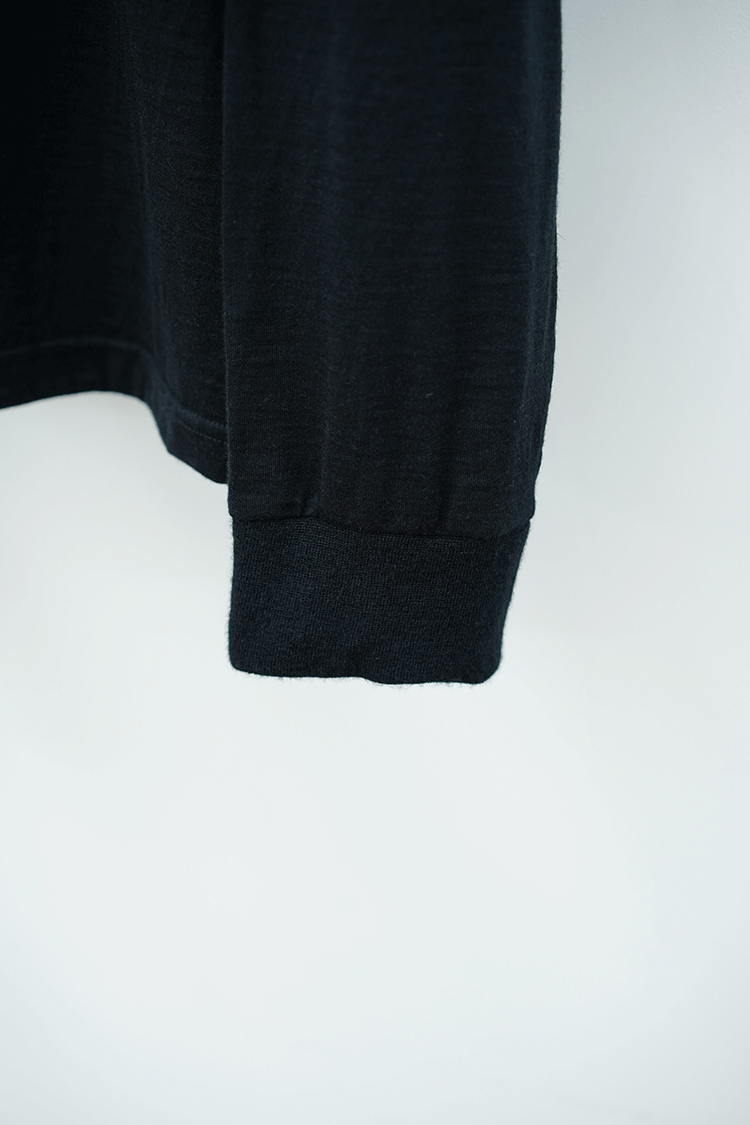 美品 BODHI CASHMERE LONG TEE BLACK size2-