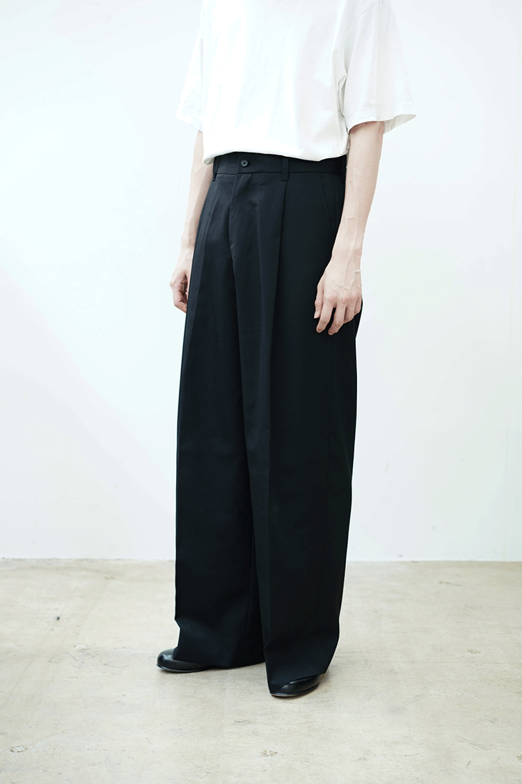 stein EXTRA WIDE TROUSERS / BLACK - Unlimited lounge | ONLINESTORE