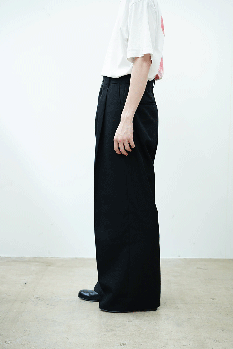 stein EXTRA WIDE TROUSERS / BLACK - Unlimited lounge | ONLINESTORE